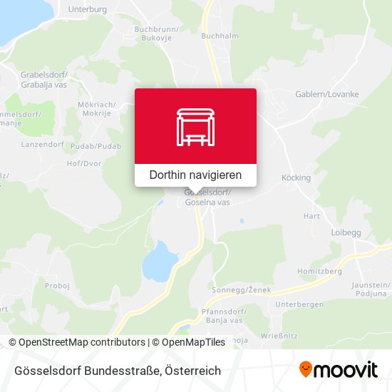 Gösselsdorf Bundesstraße Karte