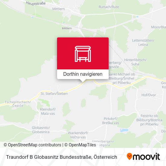 Traundorf B Globasnitz Bundesstraße Karte