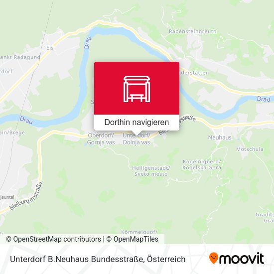 Unterdorf B.Neuhaus Bundesstraße Karte