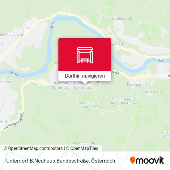 Unterdorf B.Neuhaus Bundesstraße Karte