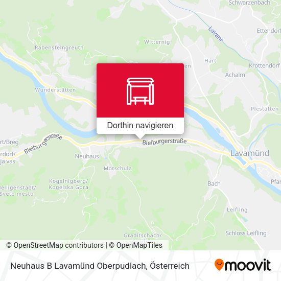 Neuhaus B Lavamünd Oberpudlach Karte