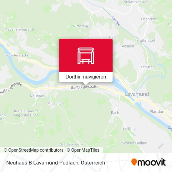 Neuhaus B Lavamünd Pudlach Karte