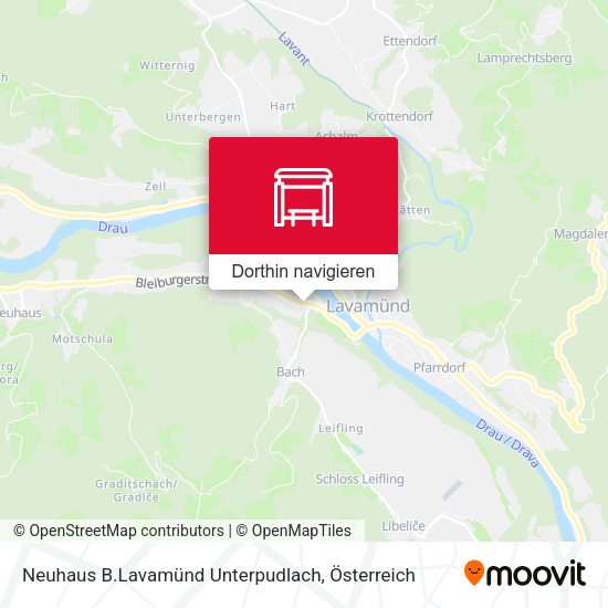Neuhaus B.Lavamünd Unterpudlach Karte