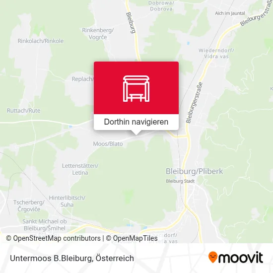 Untermoos B.Bleiburg Karte