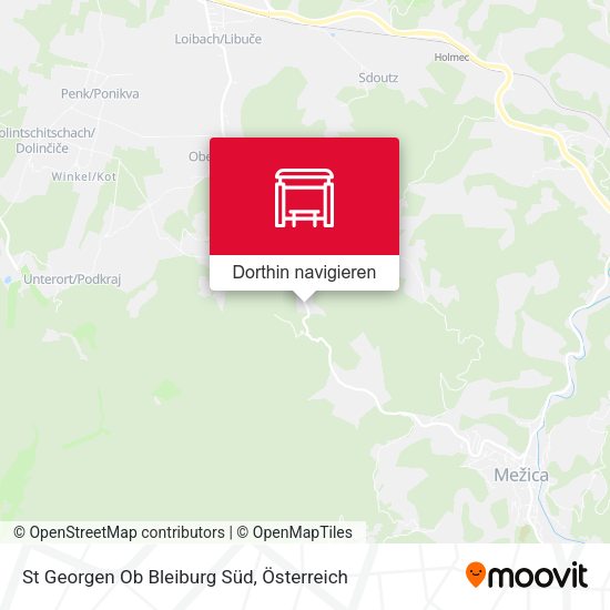 St Georgen Ob Bleiburg Süd Karte