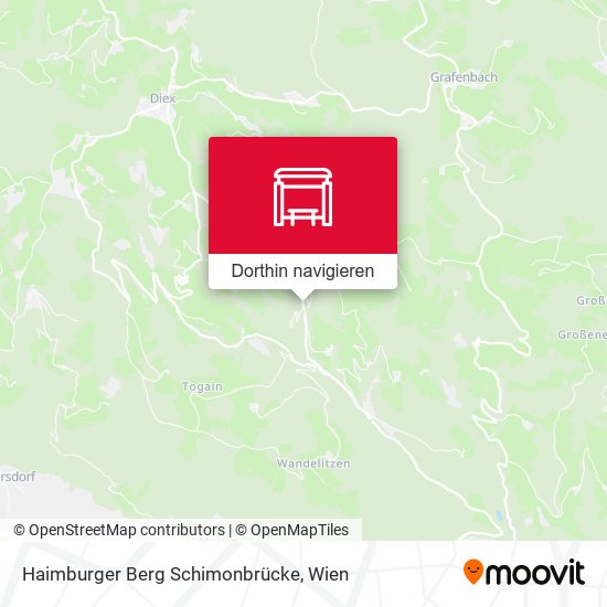 Haimburger Berg Schimonbrücke Karte