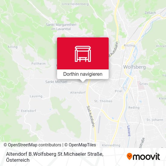 Altendorf B.Wolfsberg St.Michaeler Straße Karte