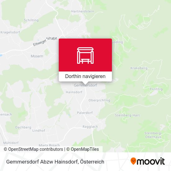 Gemmersdorf Abzw Hainsdorf Karte