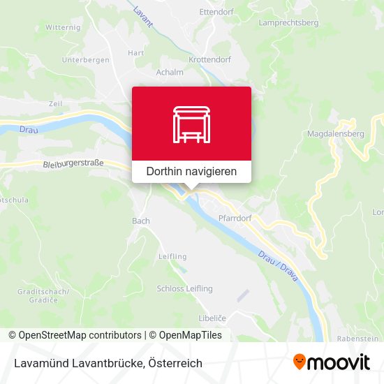 Lavamünd Lavantbrücke Karte