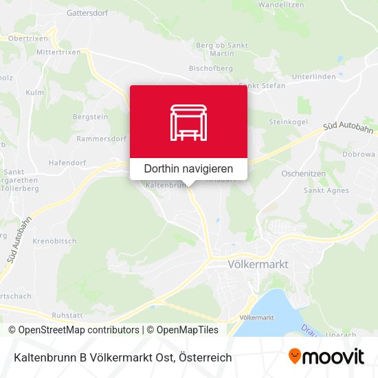 Kaltenbrunn B Völkermarkt Ost Karte