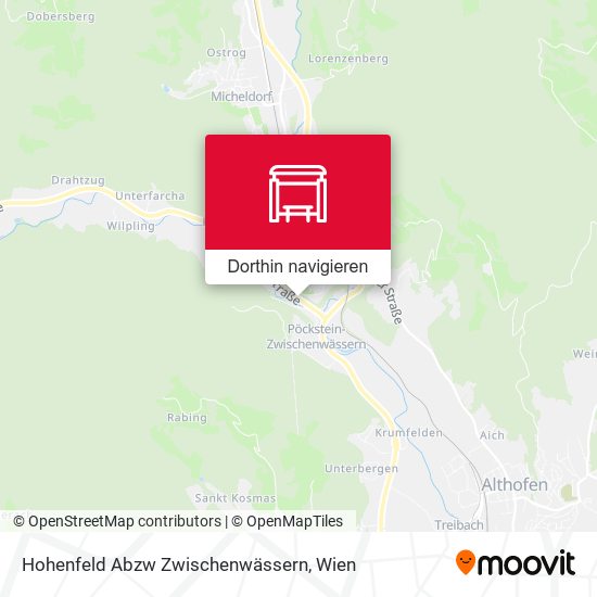 Hohenfeld Abzw Zwischenwässern Karte