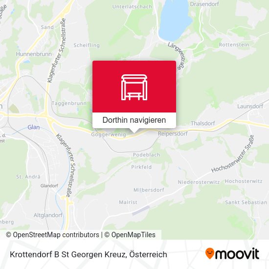 Krottendorf B St Georgen Kreuz Karte