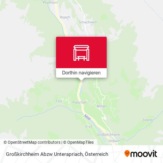 Großkirchheim Abzw Unterapriach Karte
