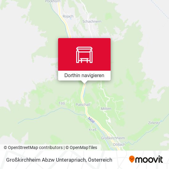 Großkirchheim Abzw Unterapriach Karte