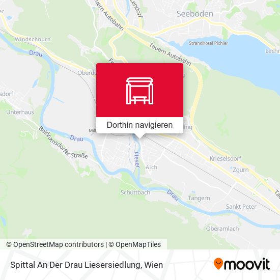 Spittal An Der Drau Liesersiedlung Karte
