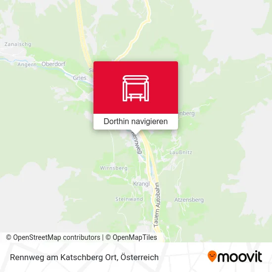 Rennweg am Katschberg Ort Karte