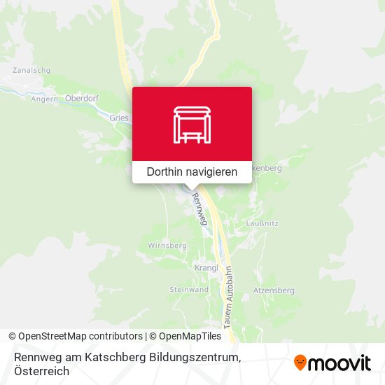 Rennweg am Katschberg Bildungszentrum Karte