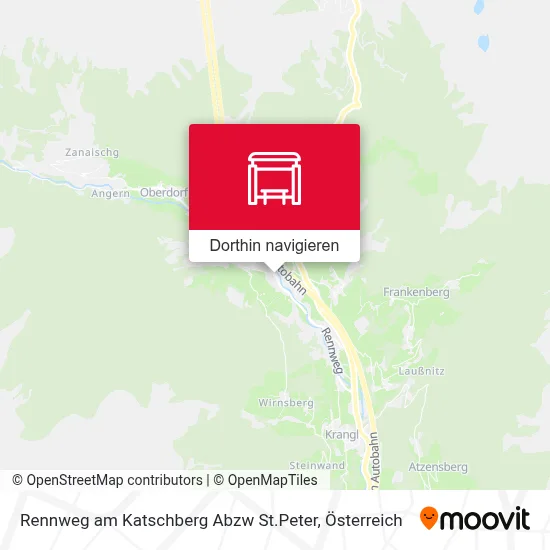 Rennweg am Katschberg Abzw St.Peter Karte