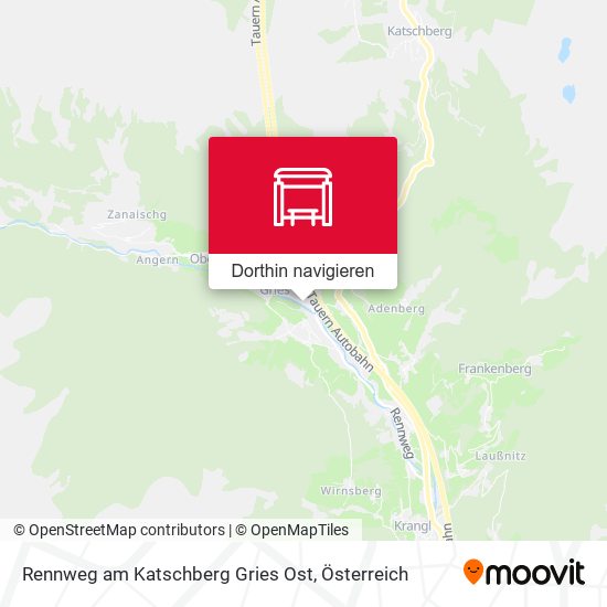 Rennweg am Katschberg Gries Ost Karte