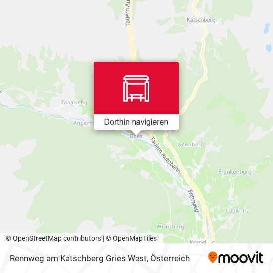 Rennweg am Katschberg Gries West Karte