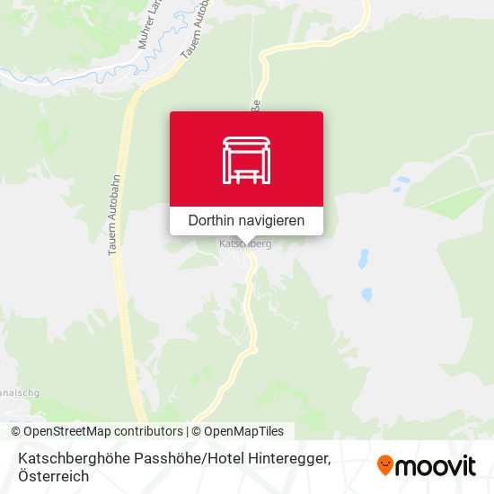 Katschberghöhe Passhöhe / Hotel Hinteregger Karte