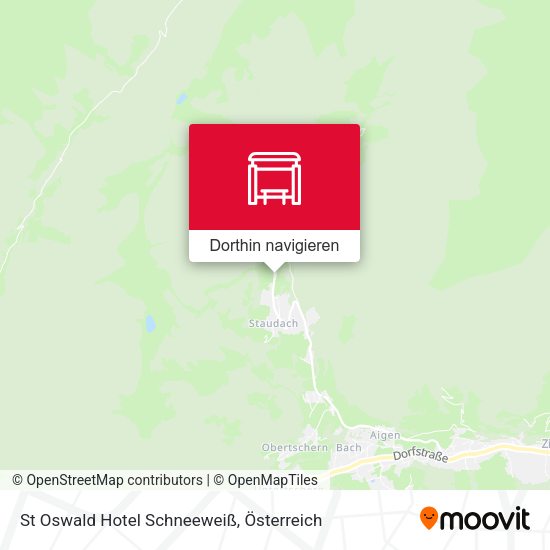 St Oswald Hotel Schneeweiß Karte