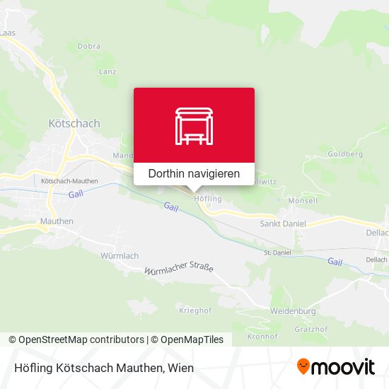 Höfling Kötschach Mauthen Karte