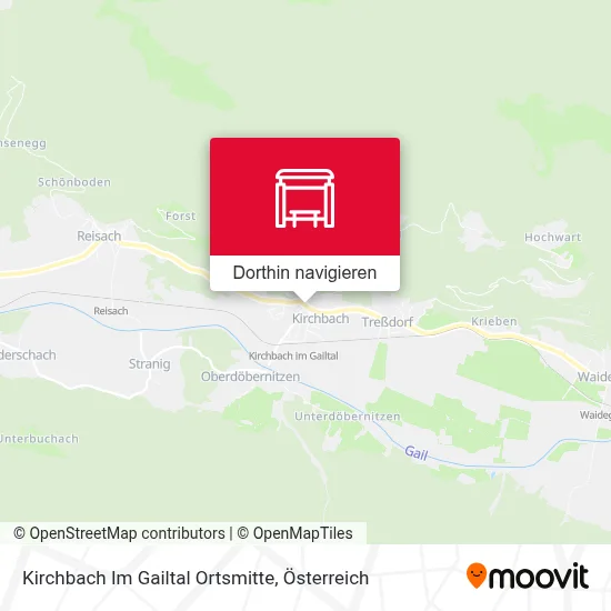 Kirchbach Im Gailtal Ortsmitte Karte