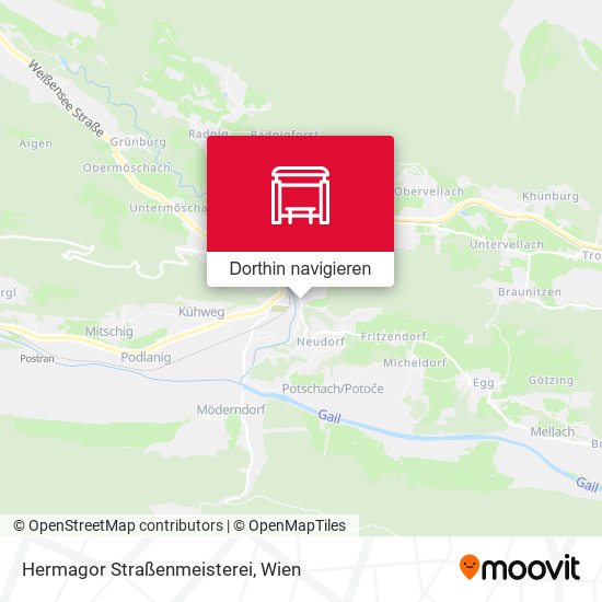 Hermagor Straßenmeisterei Karte