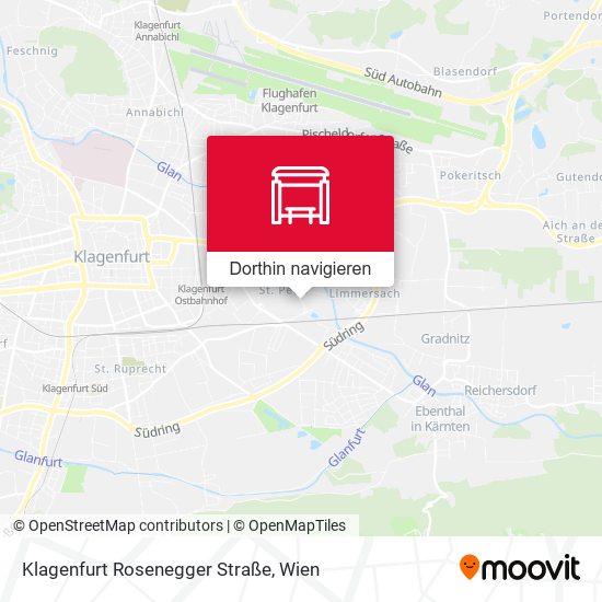 Klagenfurt Rosenegger Straße Karte