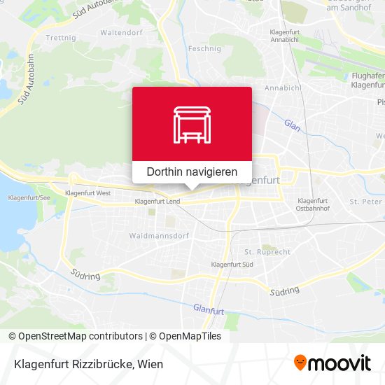 Klagenfurt Rizzibrücke Karte
