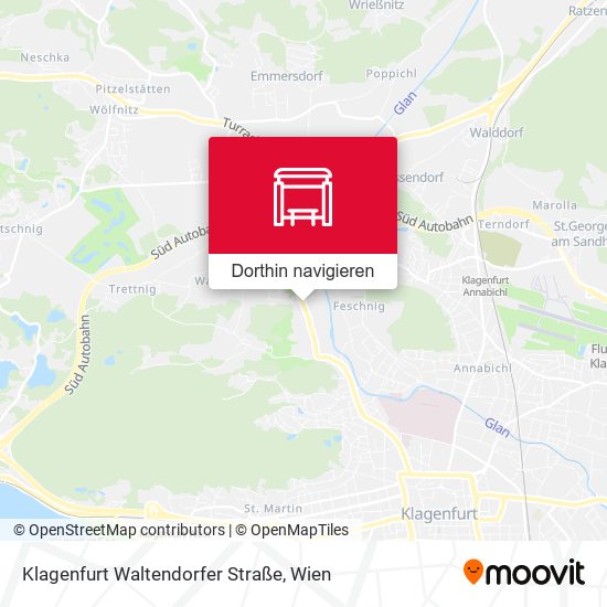 Klagenfurt Waltendorfer Straße Karte