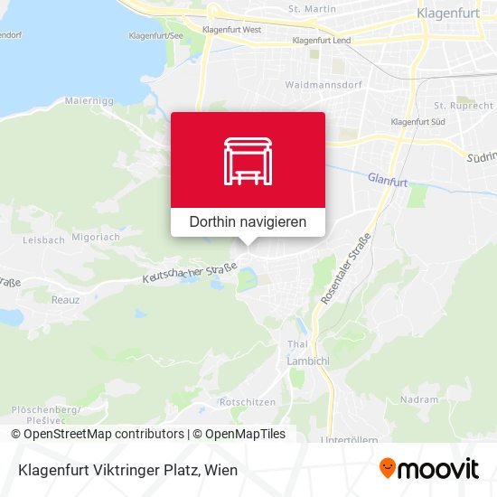 Klagenfurt Viktringer Platz Karte