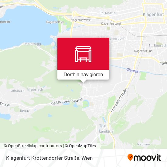 Klagenfurt Krottendorfer Straße Karte