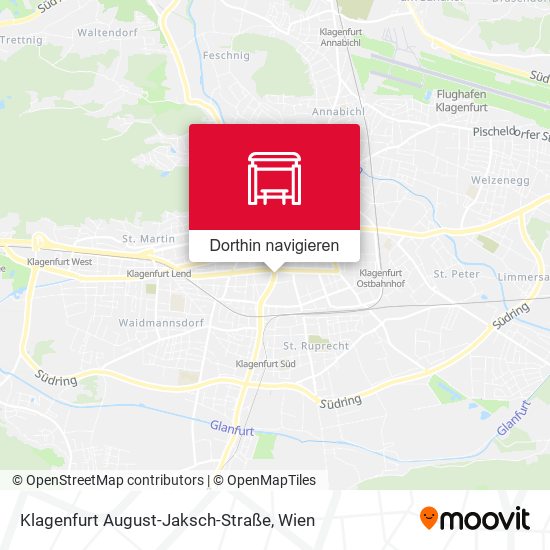 Klagenfurt August-Jaksch-Straße Karte
