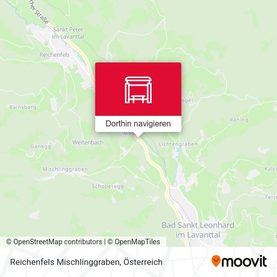 Reichenfels Mischlinggraben Karte