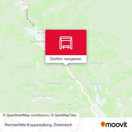 Reichenfels Koppsiedlung Karte