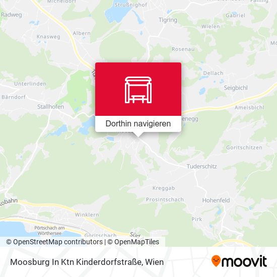 Moosburg In Ktn Kinderdorfstraße Karte