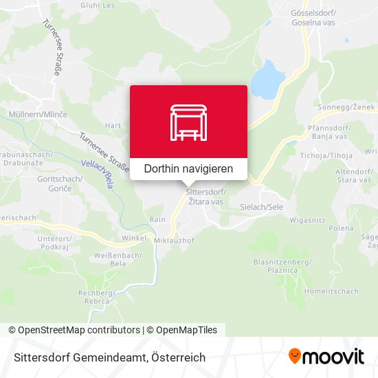 Sittersdorf Gemeindeamt Karte