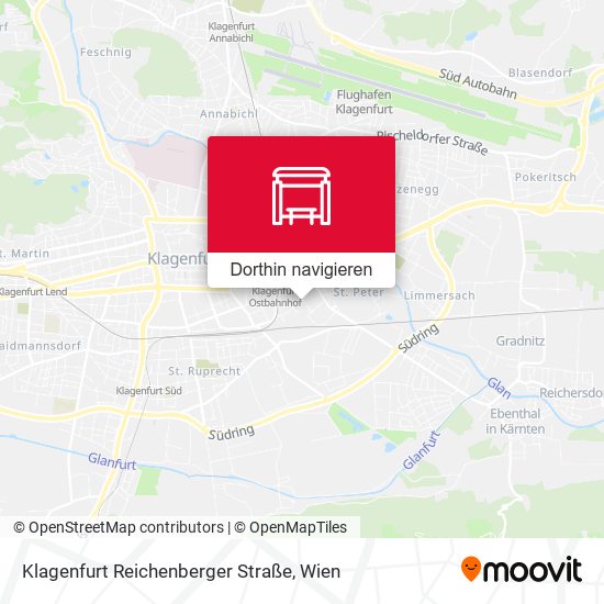 Klagenfurt Reichenberger Straße Karte