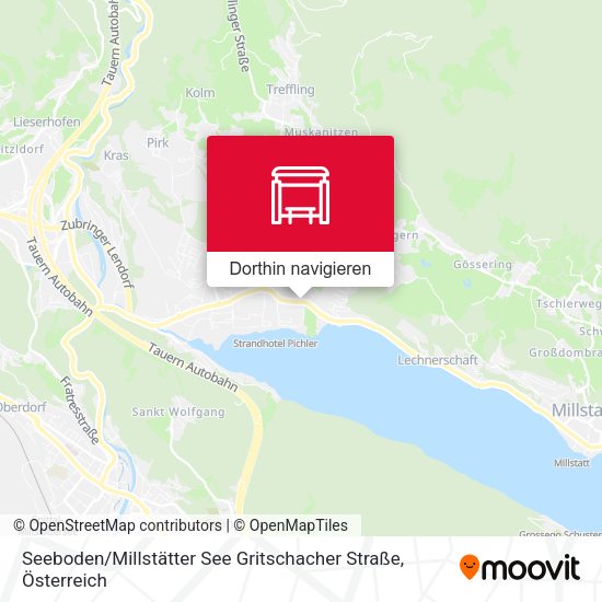 Seeboden / Millstätter See Gritschacher Straße Karte