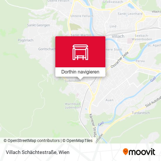 Villach Schächtestraße Karte