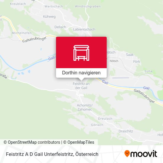Feistritz A D Gail Unterfeistritz Karte