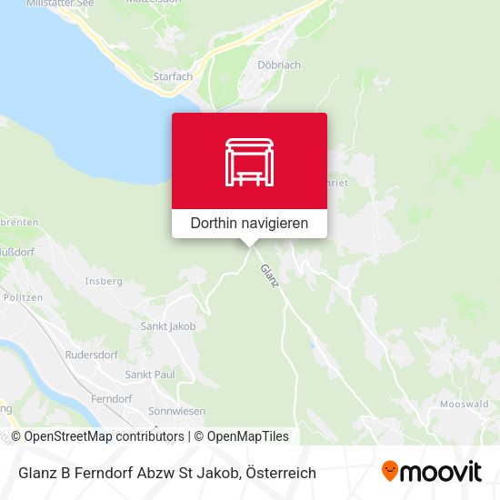 Glanz B Ferndorf Abzw St Jakob Karte