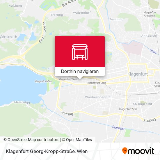 Klagenfurt Georg-Kropp-Straße Karte