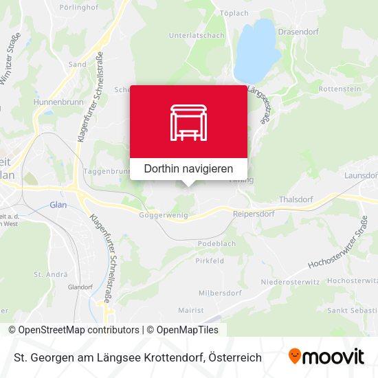 St. Georgen am Längsee Krottendorf Karte