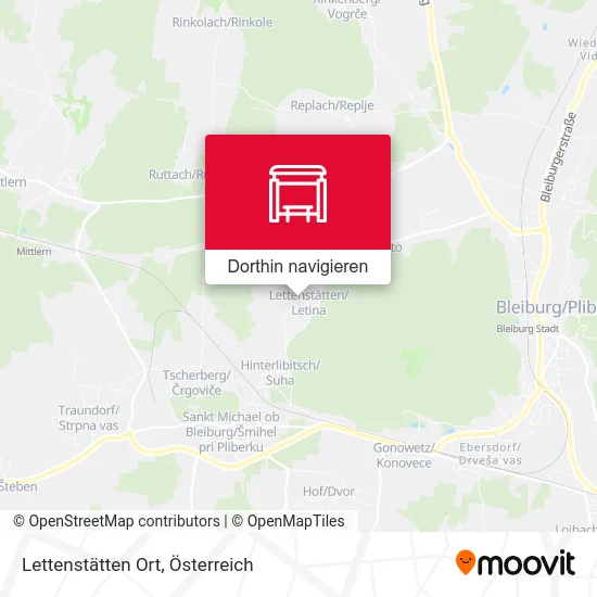 Lettenstätten Ort Karte