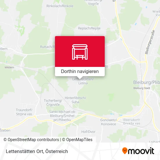 Lettenstätten Ort Karte