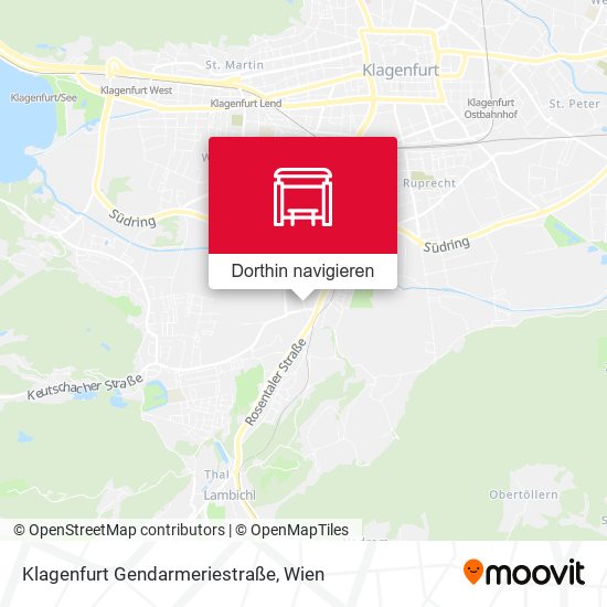 Klagenfurt Gendarmeriestraße Karte