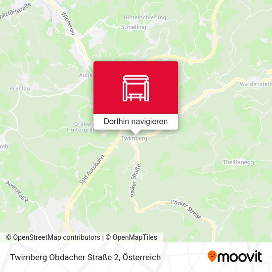 Twimberg Obdacher Straße 2 Karte